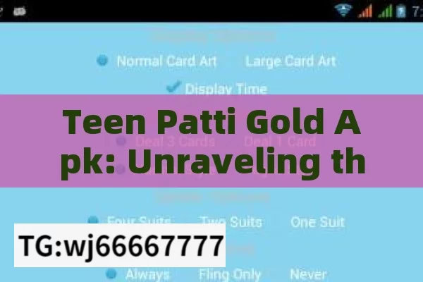 Teen Patti Gold Apk: Unraveling the Exciting World of Indian Card Gaming